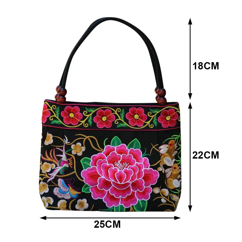 Women Vintage Ethnic Style Bag Double Sided Embroidered Layer Beads Handbags Lace Canvas Top-Handle Bags Storage Totes Women Bag
Women Vintage Ethnic Style Bag Double Sided Embroidered Layer Beads Handbags Lace Canvas Top-Handle Bags Storage Totes Women Bag