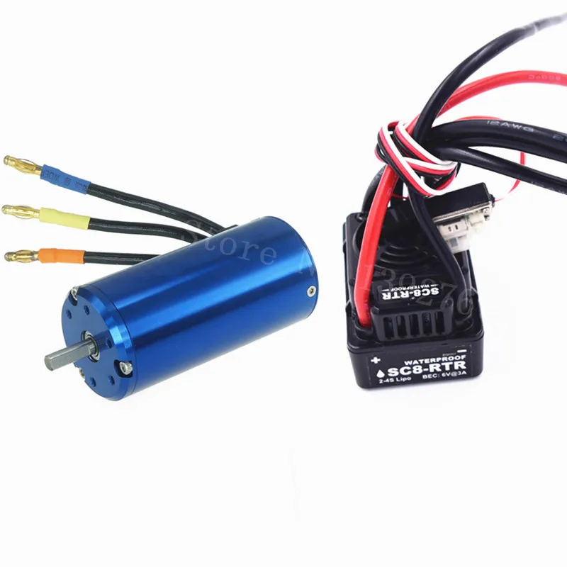 1 комплект 120A водонепроницаемый ESC SBEC бесщеточный 2 4S Lipo NiMH 3674 мотор 2600KV для