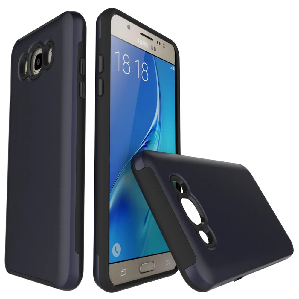 Для samsung Galaxy J7 2016 чехол Роскошные Ultra Slim броня TPU + PC гибрид телефон случаях Капа для