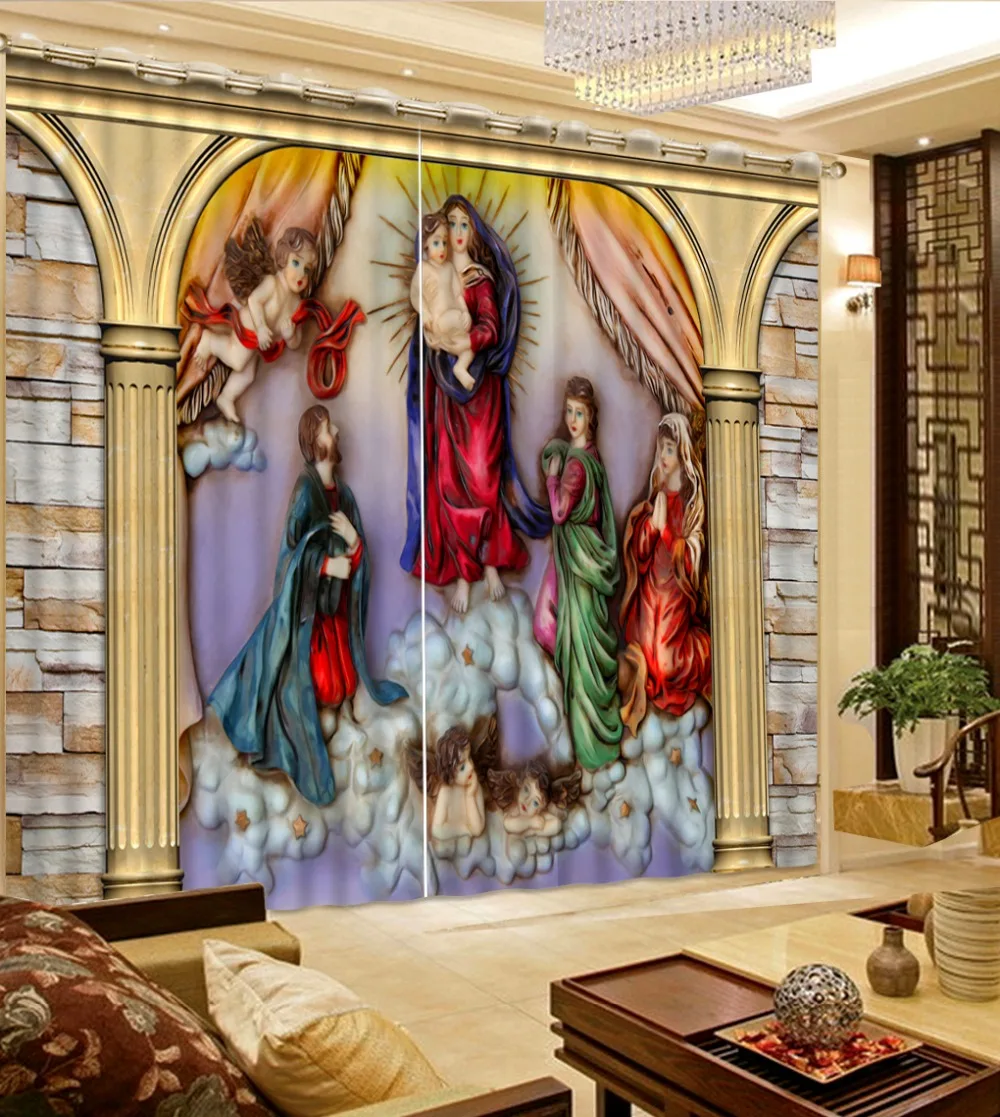 Blackout curtain European 3D Curtains angel design Curtains For Living Room Bedroom europe curtains
Blackout curtain European 3D Curtains angel design Curtains For Living Room Bedroom europe curtains