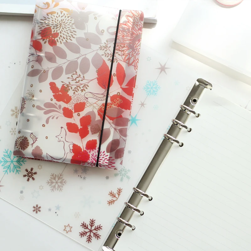 New Creative 6 Holes A5A6 PP Frosted Colored Printed Spiral Cover Of Notebook Cartoon Cute Planner Accessory Binder Shell Covers
New Creative 6 Holes A5A6 PP Frosted Colored Printed Spiral Cover Of Notebook Cartoon Cute Planner Accessory Binder Shell Covers