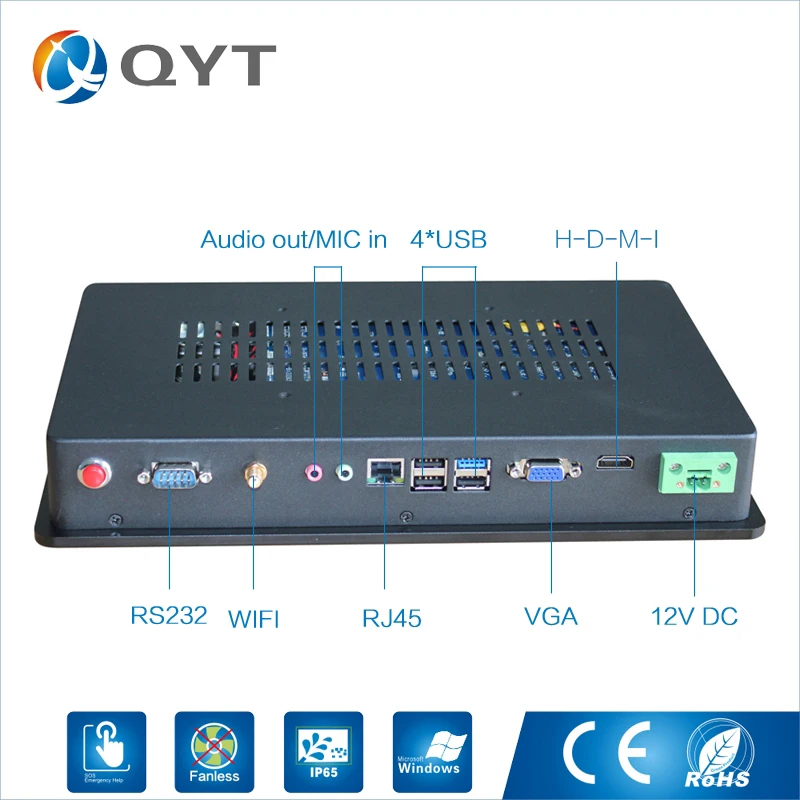 Industrial Tablet Embedded PC 11.6 Inch Ethernet Lan Port RJ45 RS232 Windows 10 Celeron 3855U 4G RAM 32G SSD
Industrial Tablet Embedded PC 11.6 Inch Ethernet Lan Port RJ45 RS232 Windows 10 Celeron 3855U 4G RAM 32G SSD