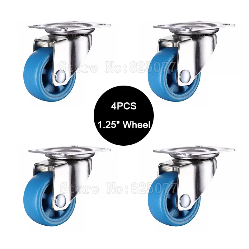 HOT 4PCS 1.25'' Universal Swivel Wheels Castors Nylon Super Mute Platform Trolley Chair Utensils Furniture Casters Max Load 66KG
HOT 4PCS 1.25'' Universal Swivel Wheels Castors Nylon Super Mute Platform Trolley Chair Utensils Furniture Casters Max Load 66KG