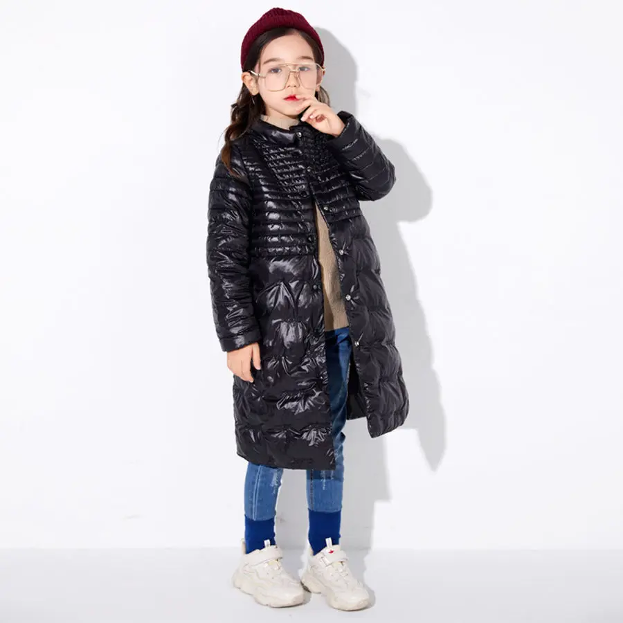 Европейский стиль Ультра светильник куртка для девочек От 9 до 11 лет модная