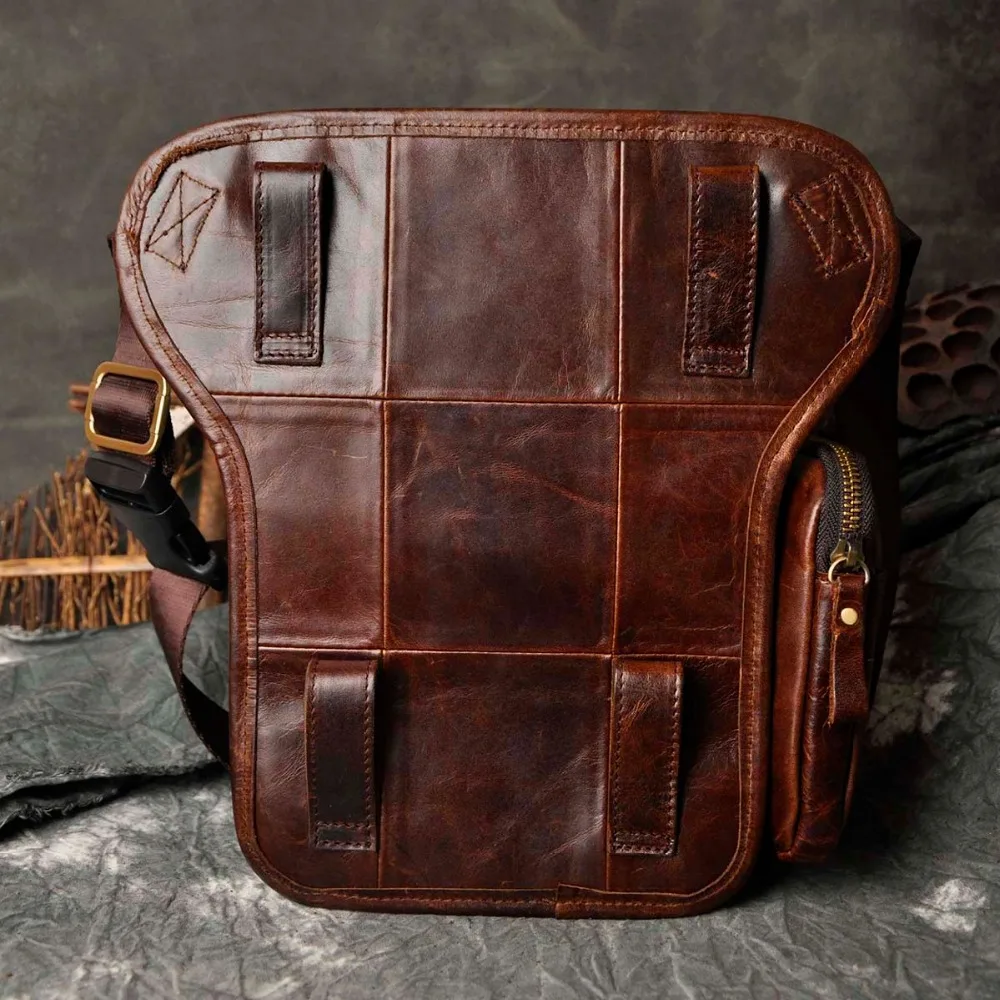 Hot Sale Crazy Horse Real Leather Design men vintage Cool Small Belt Messenger Bag Waist Pack Drop Leg Bag Pouch 3108
Hot Sale Crazy Horse Real Leather Design men vintage Cool Small Belt Messenger Bag Waist Pack Drop Leg Bag Pouch 3108
