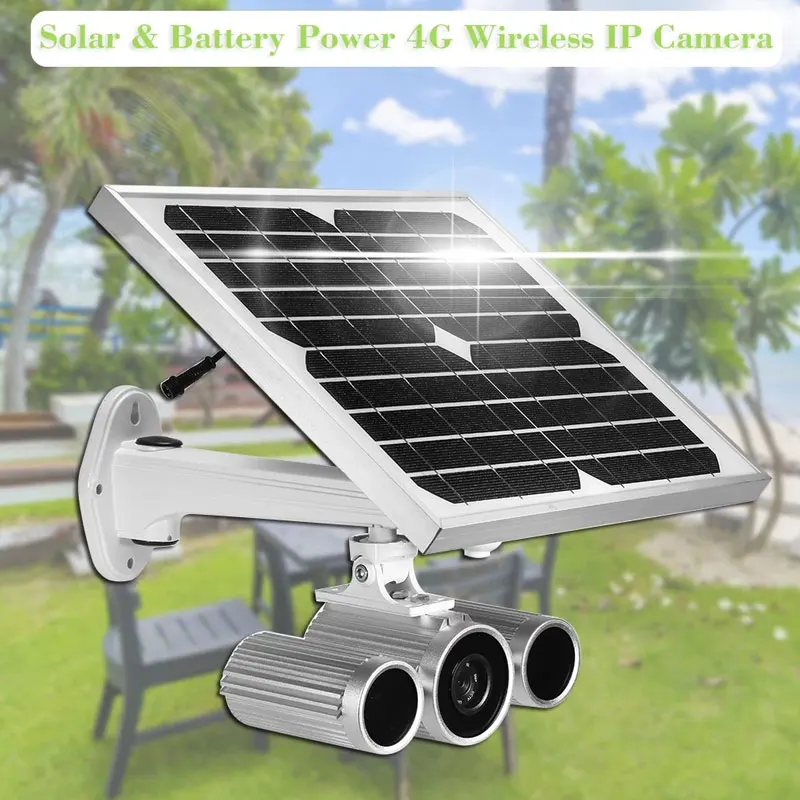 Outdoor Waterproof 1080P Solar Powered Security Camera Wireless 4G IP Camera 12 Languages Mobile Remote View Star Light Vision
Outdoor Waterproof 1080P Solar Powered Security Camera Wireless 4G IP Camera 12 Languages Mobile Remote View Star Light Vision