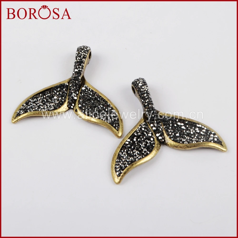 BOROSA Rhinestone Pave Sea-maid Fishtail Charm Jewelry,High Quality Fashion Charm Bead Pendant for DIY Necklace JAB726
BOROSA Rhinestone Pave Sea-maid Fishtail Charm Jewelry,High Quality Fashion Charm Bead Pendant for DIY Necklace JAB726