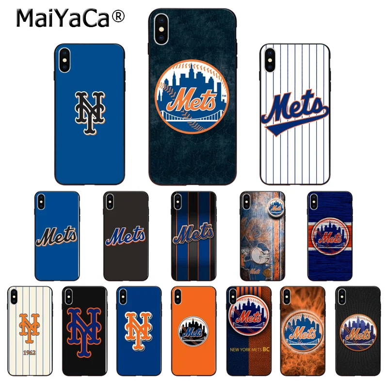 MaiYaCa New York Mets TPU мягкие Аксессуары для телефона чехол iPhone X XS MAX 6 6S 7 7plus 8 8Plus 5 5S