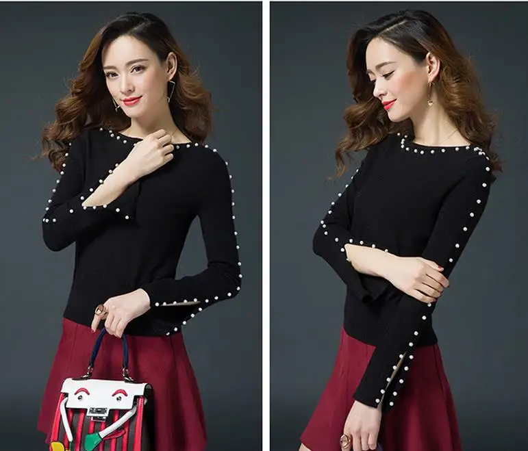 new Women Sweaters Pullovers Beading O-neck Knitted Sweaters Women Elegant Casual Pullovers Knitwear
new Women Sweaters Pullovers Beading O-neck Knitted Sweaters Women Elegant Casual Pullovers Knitwear