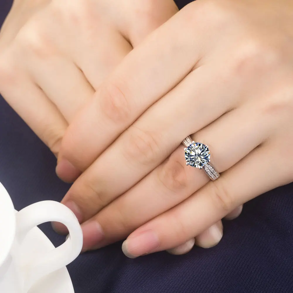 3 Carat Statement Genuine Moissanite Engagement Ring Stone Pass Testers Pure 14K White Gold Best Anniversary Gift For Women
3 Carat Statement Genuine Moissanite Engagement Ring Stone Pass Testers Pure 14K White Gold Best Anniversary Gift For Women