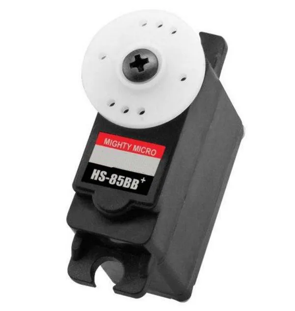 HS-85BB + advanced small analog servo HS-85BB Torque kg./cm. (4,8 В/6,0 В): 3,0 кг/см/3,5 кг/см
HS-85BB + advanced small analog servo HS-85BB Torque kg./cm. (4,8 В/6,0 В): 3,0 кг/см/3,5 кг/см