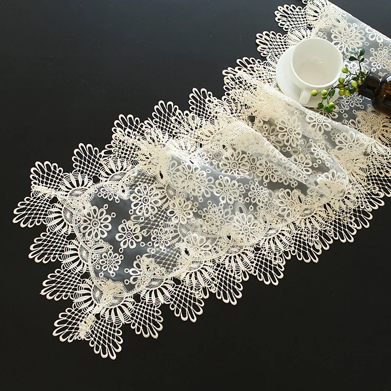 Floral Hollow Out Design Organdy Lace Table Runner Home Dinner Tea Dresser DustProof Table Runners 1pcs Exquisite Table Runners
Floral Hollow Out Design Organdy Lace Table Runner Home Dinner Tea Dresser DustProof Table Runners 1pcs Exquisite Table Runners