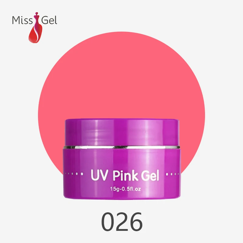 Акция магазина MissGel 6 шт. Великолепный 36 Цвет УФ розовый строительный гель ногтей |