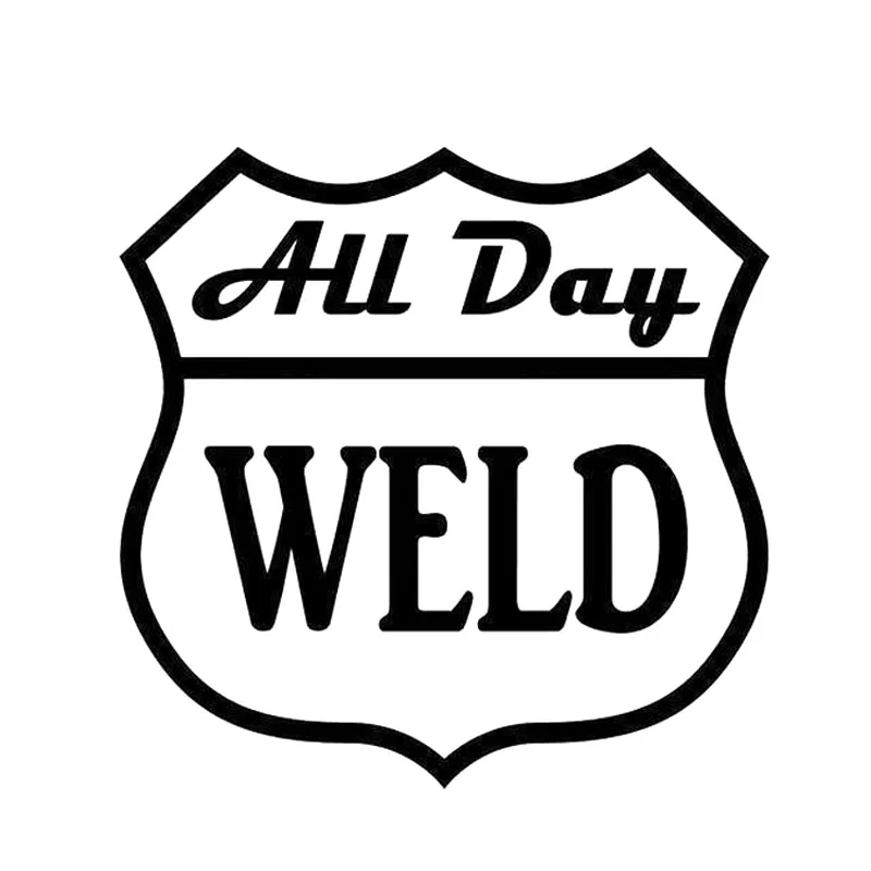 15X15CM ALL DAY WELD Originality Vinyl Decal Black/Silver Car Sticker Car-styling
15X15CM ALL DAY WELD Originality Vinyl Decal Black/Silver Car Sticker Car-styling
