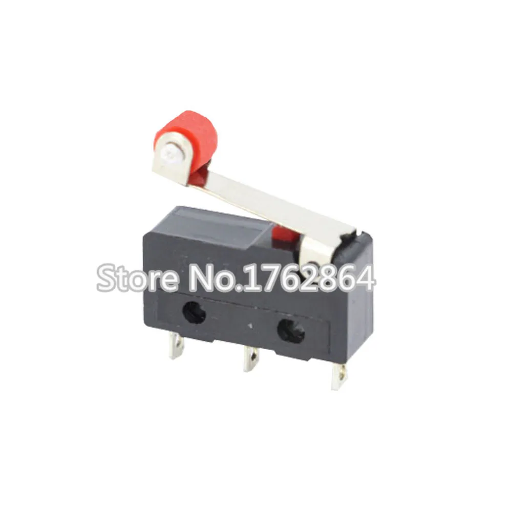 100 шт./лот 3pin концевой выключатель N/O N/C 5A250VAC KW11-3Z мини-переключатель с шкивом