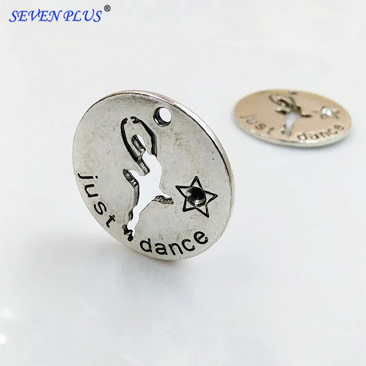 High Quality 10 Pieces/Lot Diameter 25mm Antique Silver Plated Just Dance Sport Dance Charm Pendant
High Quality 10 Pieces/Lot Diameter 25mm Antique Silver Plated Just Dance Sport Dance Charm Pendant