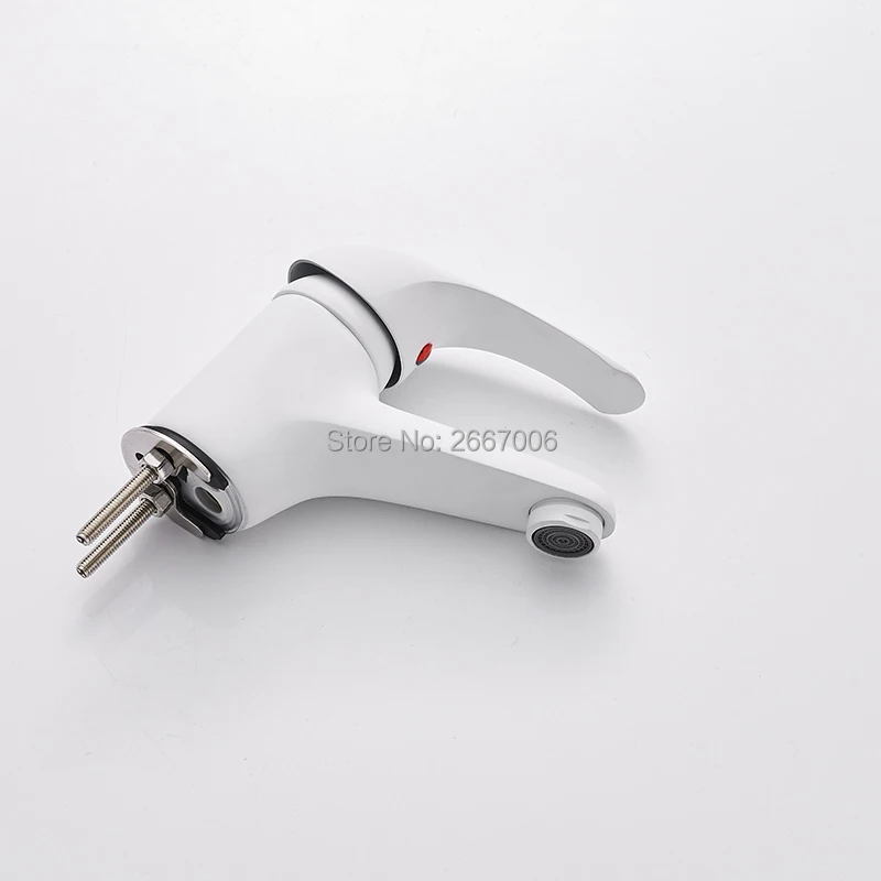GIZERO FreeShipping Promotional Basin faucets White painted Bathroom faucet wash basin Mixing tap Deck Mount Mixer Faucet GI2089
GIZERO FreeShipping Promotional Basin faucets White painted Bathroom faucet wash basin Mixing tap Deck Mount Mixer Faucet GI2089