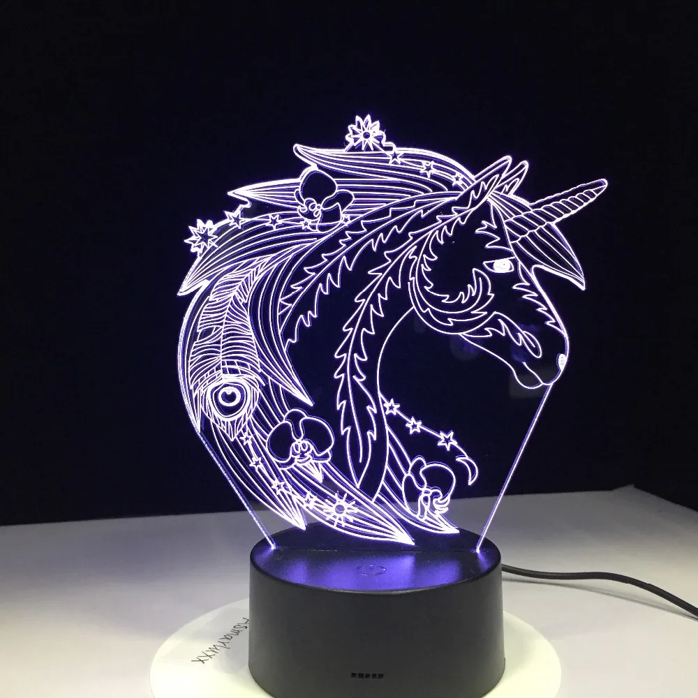 Unicorn Horse 3D LED Lamp 7 Colors Change Bedroom Decor Drop shipping Best Deal Kids Home Night Lights Holiday Gifts
Unicorn Horse 3D LED Lamp 7 Colors Change Bedroom Decor Drop shipping Best Deal Kids Home Night Lights Holiday Gifts