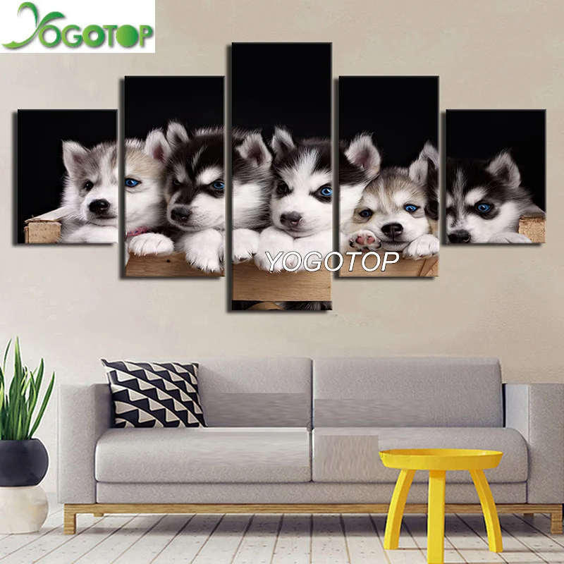 YOGOTOP DIY Diamond Painting Full Embroidery 5D Square/Round Drill Mosaic rhinestone Wall Art Husky Lovely Dog Animal 5pcs ML623
YOGOTOP DIY Diamond Painting Full Embroidery 5D Square/Round Drill Mosaic rhinestone Wall Art Husky Lovely Dog Animal 5pcs ML623