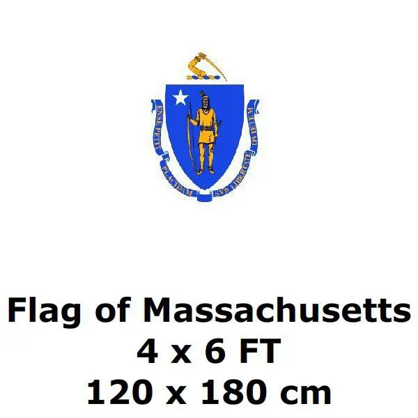 Massachusetts Flag 4` x 6` FEET 100D Polyester State of US USA American United States Flags and Banners For Home Decoration
Massachusetts Flag 4` x 6` FEET 100D Polyester State of US USA American United States Flags and Banners For Home Decoration