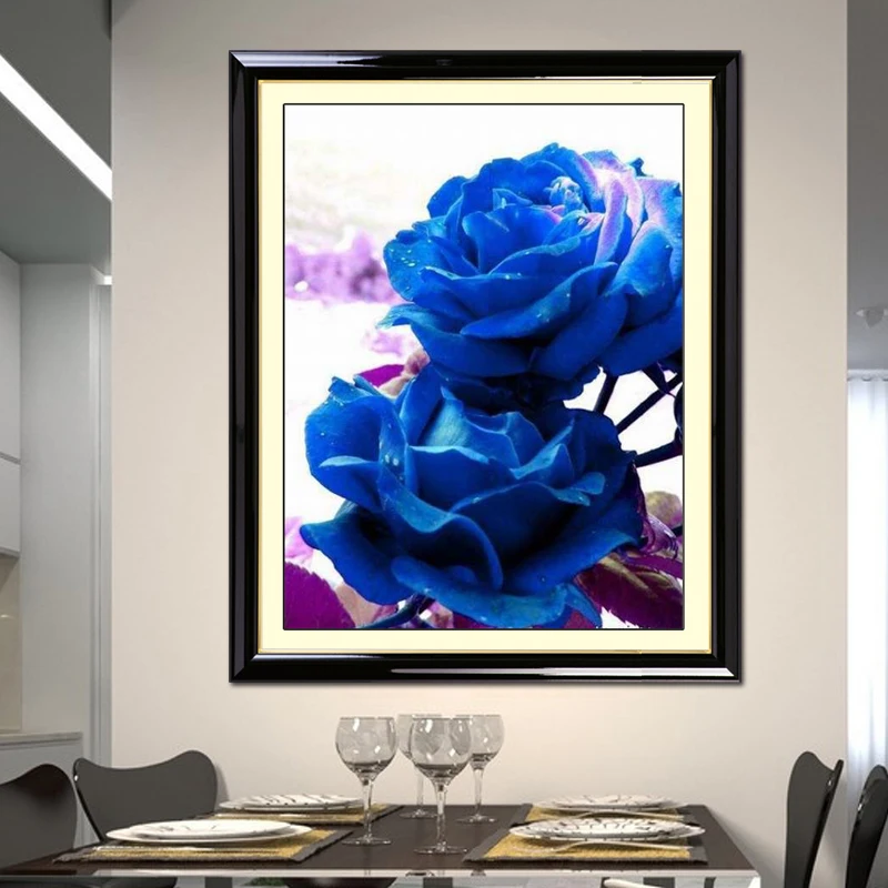 Hot Needlework DIY DMC Cross stitch Sets For Embroidery kits Printed Blue Rose Patterns enough thread Counted Cross-Stitch
Hot Needlework DIY DMC Cross stitch Sets For Embroidery kits Printed Blue Rose Patterns enough thread Counted Cross-Stitch