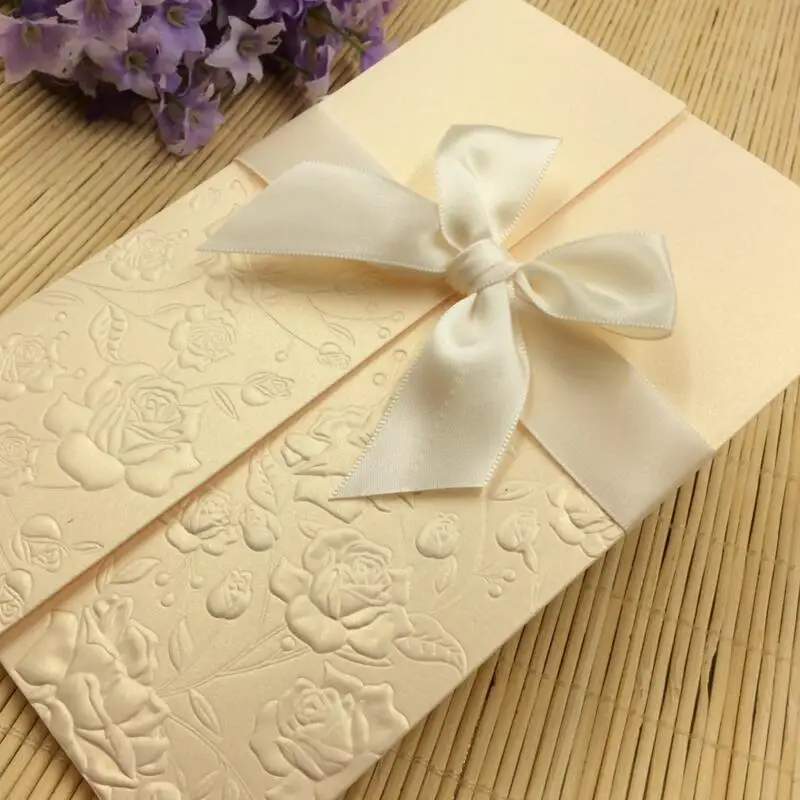 20pcs/pack Invitations Card Bowknot with Envelope DIY Blank Inner Sheet Convex Pattern Flowers Wedding Business Party Invitation
20pcs/pack Invitations Card Bowknot with Envelope DIY Blank Inner Sheet Convex Pattern Flowers Wedding Business Party Invitation