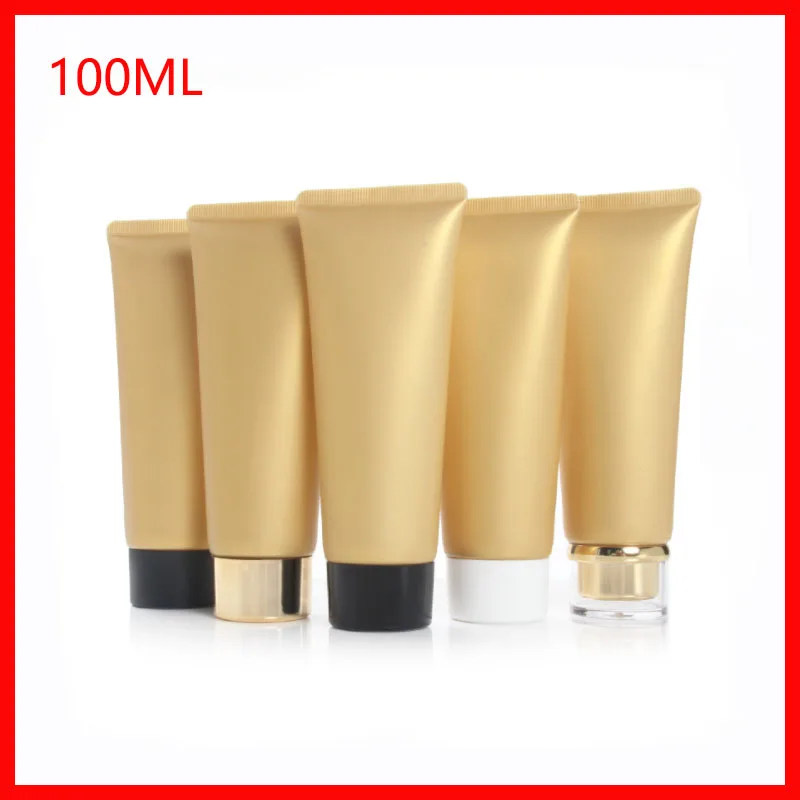 100ML matt gold Empty Soft Tube For Cosmetic Packaging Lotion Cream Plastic Bottle Skin Care Cream squeeze Containers Tube
100ML matt gold Empty Soft Tube For Cosmetic Packaging Lotion Cream Plastic Bottle Skin Care Cream squeeze Containers Tube