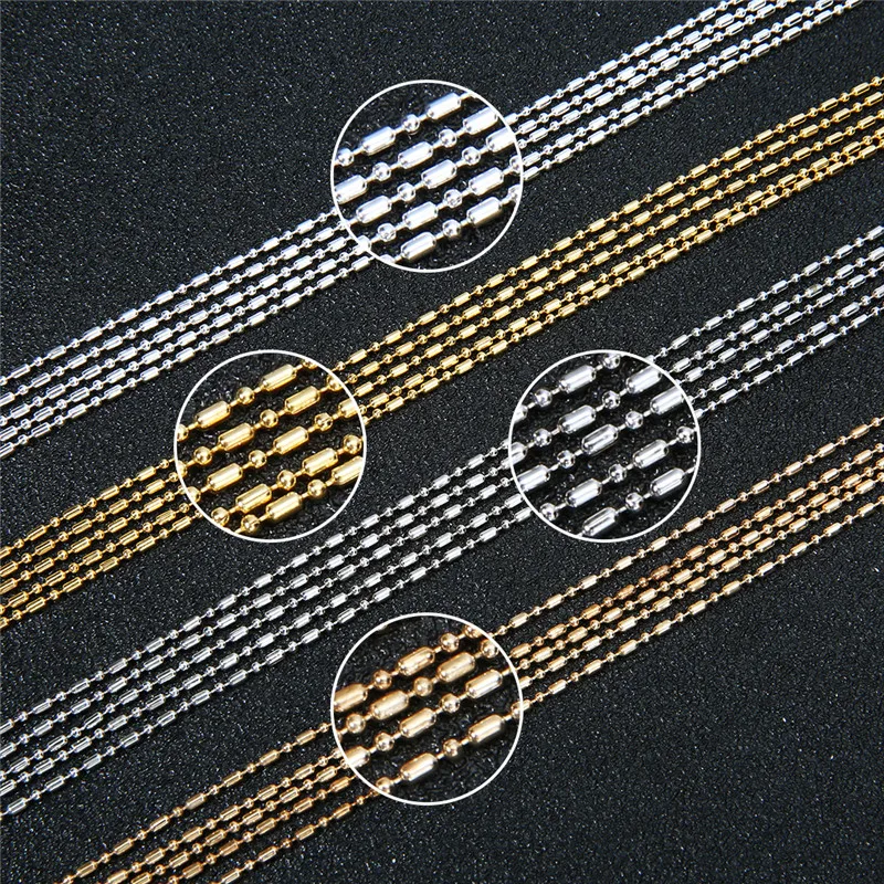 5m/lot Dia 1.5mm Ball Chains Bulk For Diy Iron Metal Kc Gold Silver Color Necklace Chains Lot Findings Jewelry Making Supplies
5m/lot Dia 1.5mm Ball Chains Bulk For Diy Iron Metal Kc Gold Silver Color Necklace Chains Lot Findings Jewelry Making Supplies