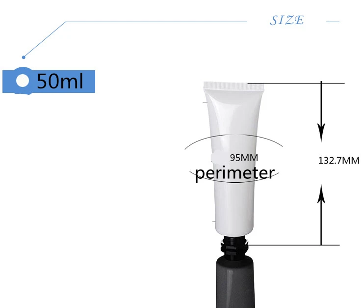 50PCS 50ml White Empty Plastic Soft Tube Hand Cream Gel Packaging Soft Tube Cosmetic Soft Tube Packaging Hexagon Black Lid Cap
50PCS 50ml White Empty Plastic Soft Tube Hand Cream Gel Packaging Soft Tube Cosmetic Soft Tube Packaging Hexagon Black Lid Cap
