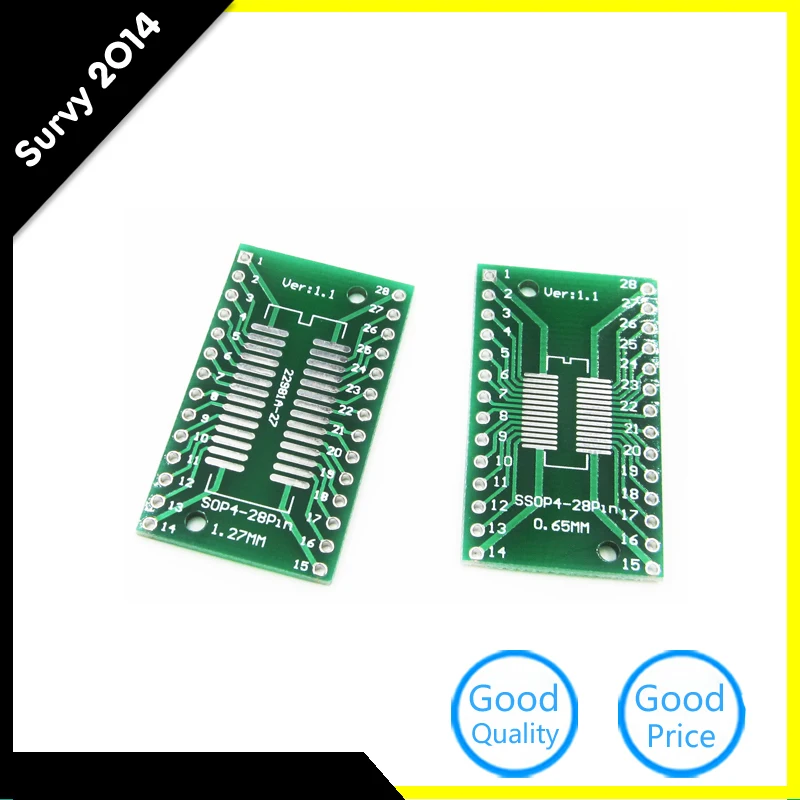 5 шт. TSSOP28 SSOP28 адаптер SMD PCB конвертировать в DIP 28 для AD9851 AD9850 Новый|pcb smd|pcb dippcb adapter |
