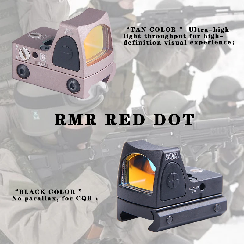 Trijicon Mini RMR Red Dot прицел коллиматор Глок/винтовка рефлекторный подходит 20 мм Вивер