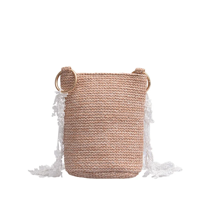 2019 Straw Bucket Handbag Women Summer Vintage Lace Handmade Woven Straw Rattan Bag Female Simple Tote Lady's Handbag Beach Bag
2019 Straw Bucket Handbag Women Summer Vintage Lace Handmade Woven Straw Rattan Bag Female Simple Tote Lady's Handbag Beach Bag