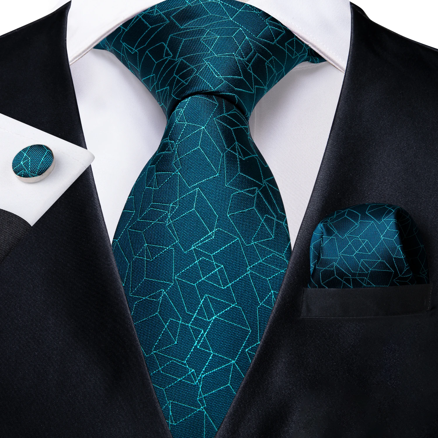 DiBanGu Blue Novelty Gift Tie for Men 100% Silk Plaid Men's Tie Hanky Cufflinks Neck Tie Business Wedding Party Tie Set MJ-7049
DiBanGu Blue Novelty Gift Tie for Men 100% Silk Plaid Men's Tie Hanky Cufflinks Neck Tie Business Wedding Party Tie Set MJ-7049