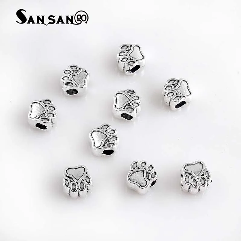 20Pcs Fashion Lovely Alloy Dog Paw Shapes Beads Hole Interval Loose Beads Charms DIY Necklace Bracelet Jewelry Gift Wholesale
20Pcs Fashion Lovely Alloy Dog Paw Shapes Beads Hole Interval Loose Beads Charms DIY Necklace Bracelet Jewelry Gift Wholesale