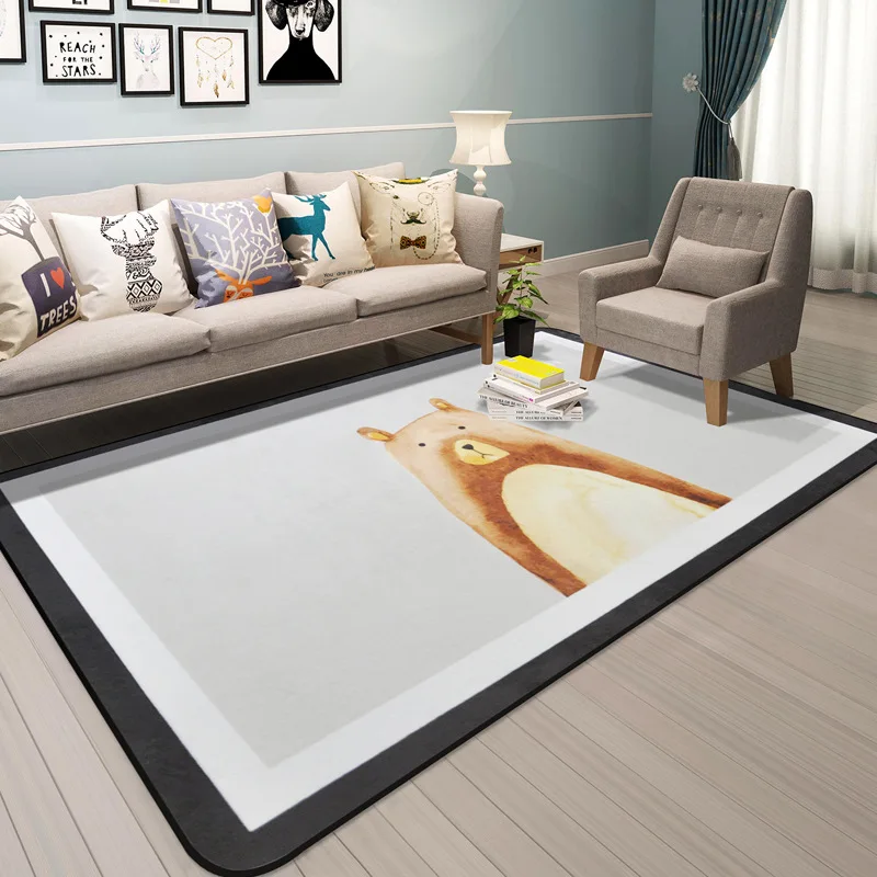 Home Living Room Carpet Coral Velvet Bedroom Rug for Children Room Play Crawling Cartoon Bear Mat Doormat Kitchen Bath Area Rug
Home Living Room Carpet Coral Velvet Bedroom Rug for Children Room Play Crawling Cartoon Bear Mat Doormat Kitchen Bath Area Rug