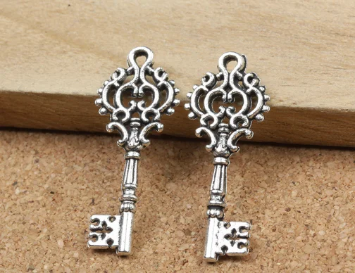50pcs charm key pendant Antique silver 12*32mm Accessories Handmade earrings bracelet necklace Jewelry Making DIY Alloy trinket
50pcs charm key pendant Antique silver 12*32mm Accessories Handmade earrings bracelet necklace Jewelry Making DIY Alloy trinket