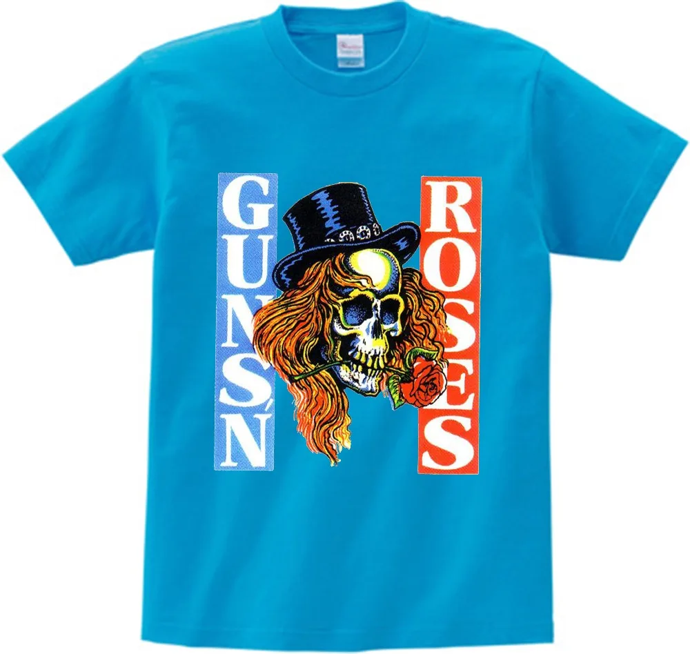 От 3 до 9 лет детские футболки с принтом знаменитой рок группы Guns N Roses музыкальные