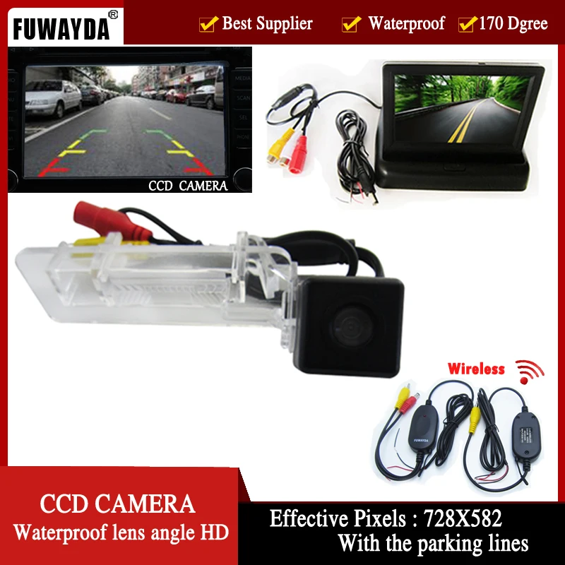 FUWAYDA Wirelelss Parking Assistance CCD car Rearview camerawith Foldable 4.3inch view Monitor for Merecedes-Benz SMART R300/350
FUWAYDA Wirelelss Parking Assistance CCD car Rearview camerawith Foldable 4.3inch view Monitor for Merecedes-Benz SMART R300/350