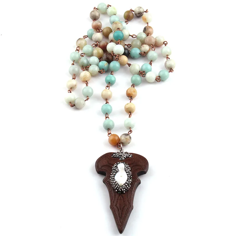 Free Shipping Fashion Amazonite Natural Stones and Crystal Hematite Crystal Wood Arrowhead Crystal Statement Necklace
Free Shipping Fashion Amazonite Natural Stones and Crystal Hematite Crystal Wood Arrowhead Crystal Statement Necklace