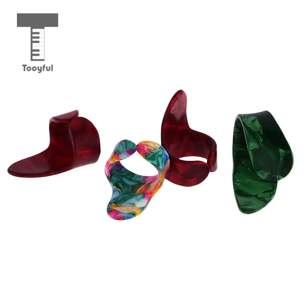 Tooyful Finger Picks Plectrum 3pcs Finger Picks +1pcs Thumb Pick for Acoustic Guitar Accessories
Tooyful Finger Picks Plectrum 3pcs Finger Picks +1pcs Thumb Pick for Acoustic Guitar Accessories