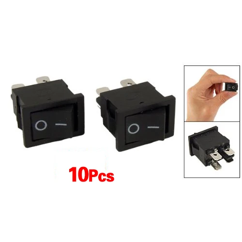 10 шт x 4 Pin ВКЛ-ВЫКЛ 2 положения DPST лодки Кулисные Переключатели 10A/125V 6A/250V AC
10 шт x 4 Pin ВКЛ-ВЫКЛ 2 положения DPST лодки Кулисные Переключатели 10A/125V 6A/250V AC