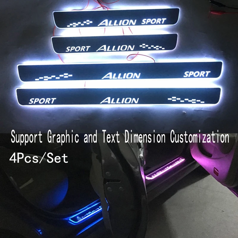 4pcs/Applicable to ALLION Streaming Dynamic LED Lamp Door Welcome Pedal/Dynamic Lighting Vehicle Threshold For Toyota Allion
4pcs/Applicable to ALLION Streaming Dynamic LED Lamp Door Welcome Pedal/Dynamic Lighting Vehicle Threshold For Toyota Allion