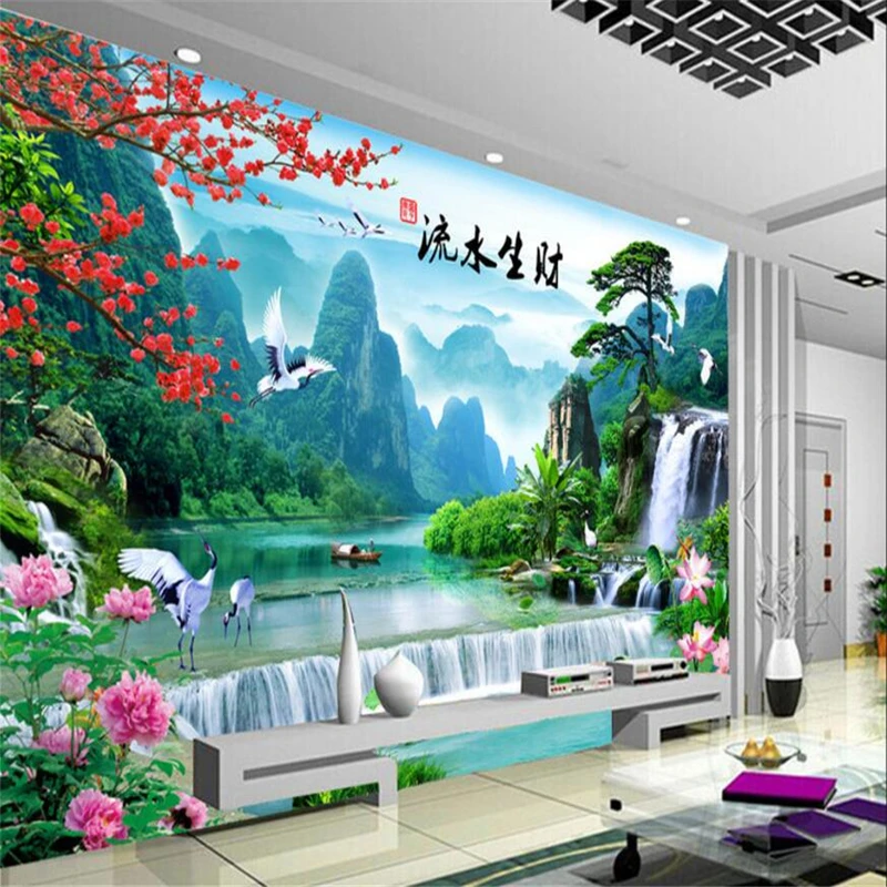 beibehang Custom 3d wallpapers Chinese style water flow fishery sofa living room bedroom TV wall decoration
beibehang Custom 3d wallpapers Chinese style water flow fishery sofa living room bedroom TV wall decoration