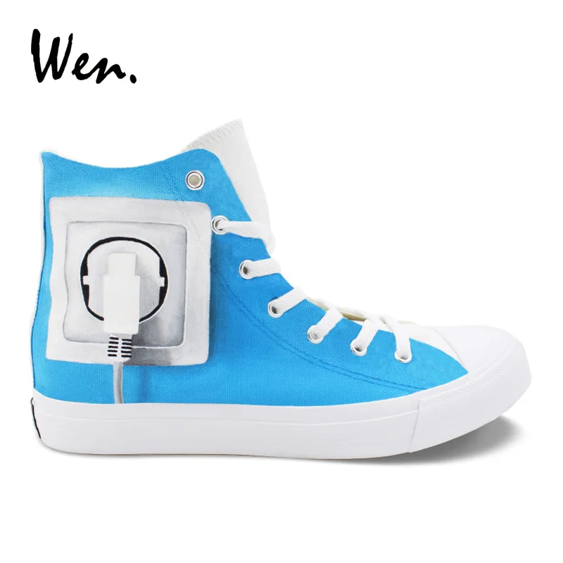 Wen Design Charge Brain Hand Painted Original Shoes High Top Women Men's Canvas Sneakers Skateboarding Shoes for Boy Girl
Wen Design Charge Brain Hand Painted Original Shoes High Top Women Men's Canvas Sneakers Skateboarding Shoes for Boy Girl