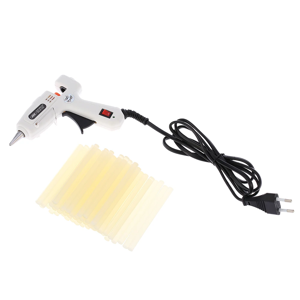 25W Hot Melt Air Glue Gun High Temp Heater Mini Gun Repair Heat tool W/ 50pcs Glue Sticks 1pc Stand for Metal/Wood Working
25W Hot Melt Air Glue Gun High Temp Heater Mini Gun Repair Heat tool W/ 50pcs Glue Sticks 1pc Stand for Metal/Wood Working
