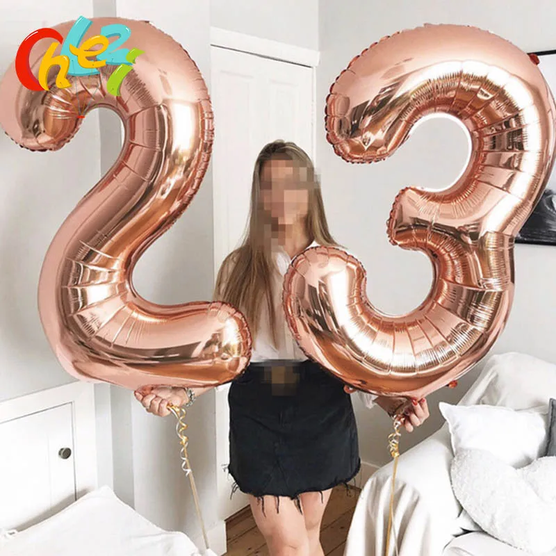 40 Inch Big Foil Birthday Balloons Air Helium Number Balloon Figures Happy Birthday Party Decorations Kid Baloons Birthday Balon
40 Inch Big Foil Birthday Balloons Air Helium Number Balloon Figures Happy Birthday Party Decorations Kid Baloons Birthday Balon
