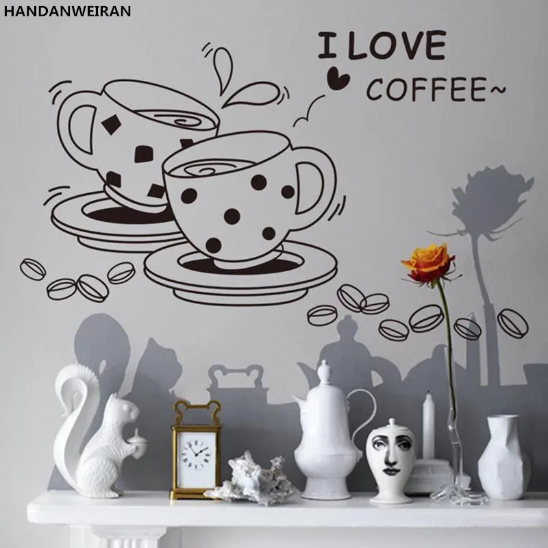 Removable Coffee Cup Wall Stickers And Wall Decal For Kitchen Restaurant Vinyl I Love Coffee Stickers
Removable Coffee Cup Wall Stickers And Wall Decal For Kitchen Restaurant Vinyl I Love Coffee Stickers