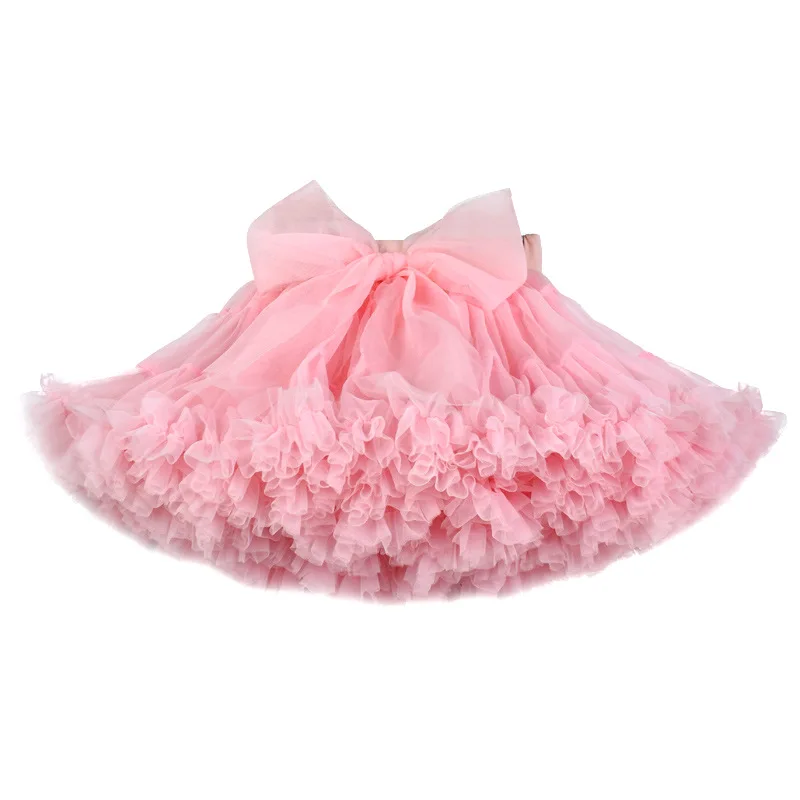 Платье для маленьких девочек пышная балетная фея с бантом детская юбка принцесс
