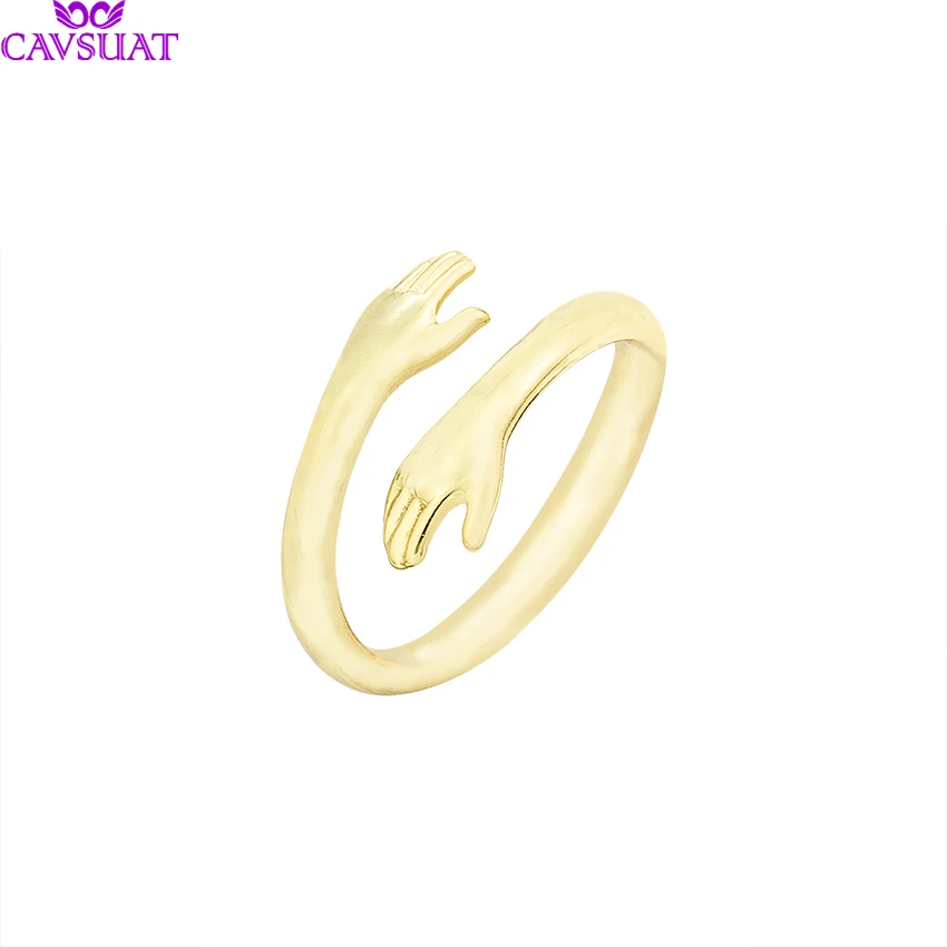 Wholesale 10pcs New Design Hugging Hands Rings For Lovers Birthday Jewelry Rose Gold Silver Color Open Finger Rings Anelli Donna
Wholesale 10pcs New Design Hugging Hands Rings For Lovers Birthday Jewelry Rose Gold Silver Color Open Finger Rings Anelli Donna