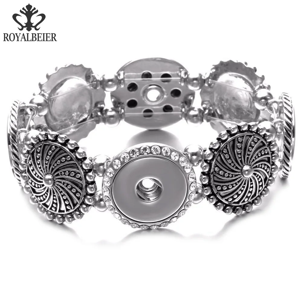 RoyalBeier Luxury Bangles 18mm Snap Bracelet With Rhinestone Black Metal Snaps Button Gift DIY Jewelry Bracelet For Women
RoyalBeier Luxury Bangles 18mm Snap Bracelet With Rhinestone Black Metal Snaps Button Gift DIY Jewelry Bracelet For Women